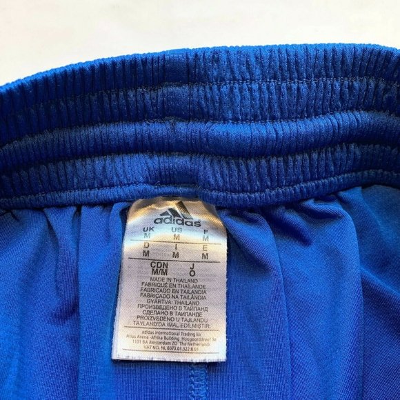 Adidas DualThreat Athletic Shorts Mens Medium 3 Stripes Blue Sports Athleisure‎ - Picture 5 of 12